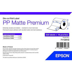 Epson PP Matte Label Premium, Die-cut Roll, 76mm x 51mm