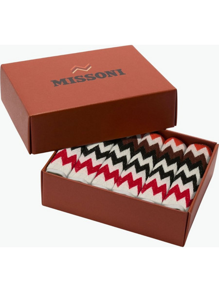 Σετ Gift Box Έξι Πετσέτες Προσώπου Missoni Zigzag Red Face Towels Six Pieces Gift Box