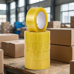 Wallex PackPro 250 - Διάφανη Επαγγελματική Ταινία Συσκευασίας 250m x 5cm | 5 Ρολά, Θορυβώδης