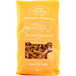 Fusilli Βίδες Ολικής με Ωμέγα 3 Λιπαρά ΒΙΟ - Pasta Toscana - 500gr