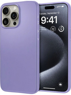 Silicon case for iPhone 15 Pro Lilac