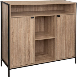 Μπουφές 5Five Aliaj Ξύλινος με 2 Ντουλάπια 114x37x110cm 181371