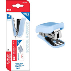 MP mini συρραπτικό PA636P με ανταλλακτικά, 24/6 - 26/6, 10 φύλλα, μπλε - (PA636P-BL)