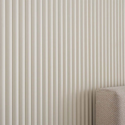 Estiatherm 3D Πάνελ τοίχου Linerio XS-Line Oval White, 2650 x 306 x 9mm