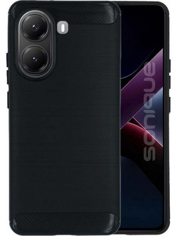 Sonique Carbon Brushed Back Cover Black (Xiaomi Poco X7 Pro 5G)