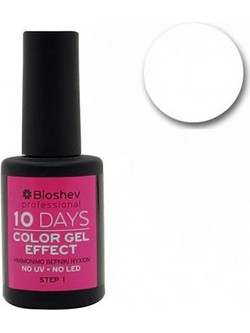 Bioshev 10 Days Color Gel Effect 001 Gloss Βερνίκι Νυχιών Μακράς Διαρκείας 11ml