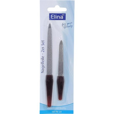 Elina Saphir Σετ Λίμες Νυχιών Μεταλλικές 2 Τεμάχια - 13cm & 17cm