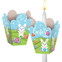 Κηροστάτης Χάρτινος Σχέδιο Λαγός 11x10x8,5cm Bunny's 932278