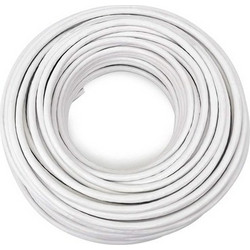 MABIKAL καλώδιο κεραίας 75Ohm, 1mm, 100m, λευκό