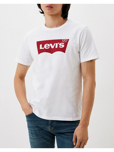 LEVIS GRAPHIC SET-IN NECK 17783-0140-0140 OffWhite