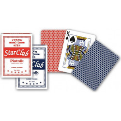 Piatnik - Star Club Poker Size Playing Cards (Red Color)