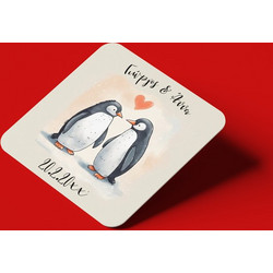 Σουβέρ Αγίου Βαλεντίνου Penguins in Love με όνομα