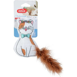 ZOLUX Chatouille Cat With Feathers And Catnip - Cat Toy - 13cm