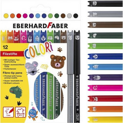 ΜΑΡΚΑΔΟΡΟΙ ΨΙΛΗΣ ΓΡΑΦΗΣ EBERHARD FABER - ANIMAL - ΜΥΤΗ 1MM ΣΕΤ 12 ΤΕΜΑΧΙΩΝ 551112