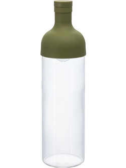 HARIO Cold Brew Tea 750ml Filter Bottle, Muted Green - (4977642038370)