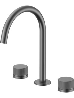 Μπαταρία Νιπτήρα τριών οπών THREE FLOW Gun Metal PVD 2045006762