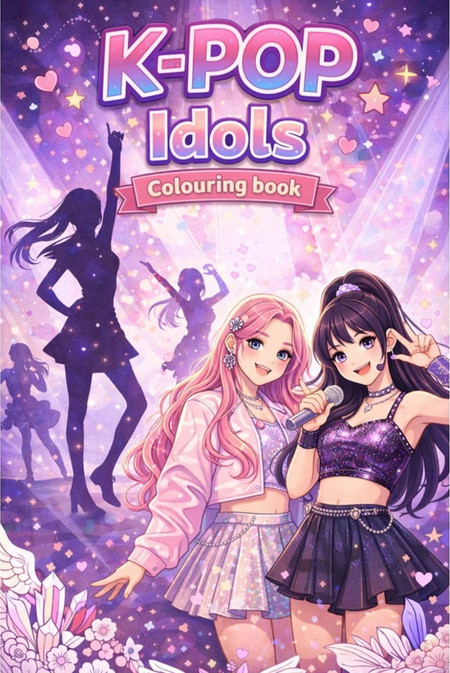 K-pop idols painting book (915010)