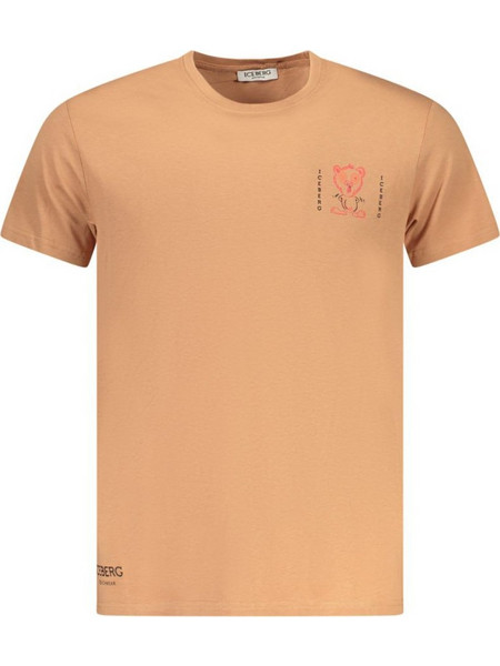 ICEBERG MEN'S SHORT-SLEEVE T-SHIRT, BROWN - ICE25MTS02_MAINDIAN