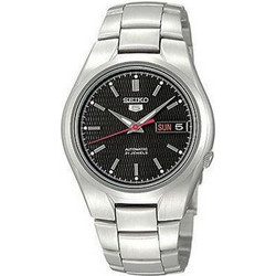 Seiko Ανδρικό Ρολόι Αυτόματο με Ασημί Μεταλλικό Μπρασελέ SNK607K1