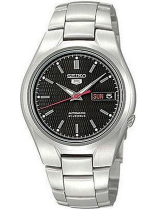 Seiko Ανδρικό Ρολόι Αυτόματο με Ασημί Μεταλλικό Μπρασελέ SNK607K1