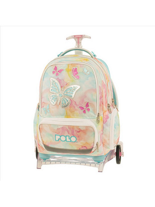 Polo Freely Butterfly Σχολική Τσάντα Τρόλεϊ Δημοτικού Πολύχρωμη 965055-8419