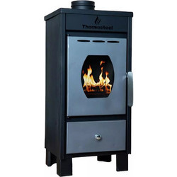Thermosteel Χ10 Black Ατσάλινη Ξυλόσομπα 10.5kW