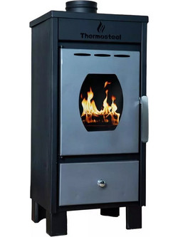 Thermosteel Χ10 Black Ατσάλινη Ξυλόσομπα 10.5kW