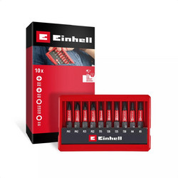 Einhell 49118653 - Σετ 10 τεμαχίων με μύτες κρούσης, σετ τσέπης, 50 mm