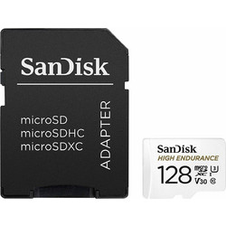 Sandisk High Endurance microSDXC 128GB Class 10 U3 V30 UHS-I + Adapter