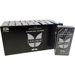 Explorer Charcoal Φιλτράκια Άνθρακα - Extra Slim 120φ. - 20τεμ
