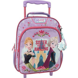 Must Frozen Sister You Are Amazing Σχολική Τσάντα Τρόλεϊ Νηπιαγωγείου Πολύχρωμη 565968