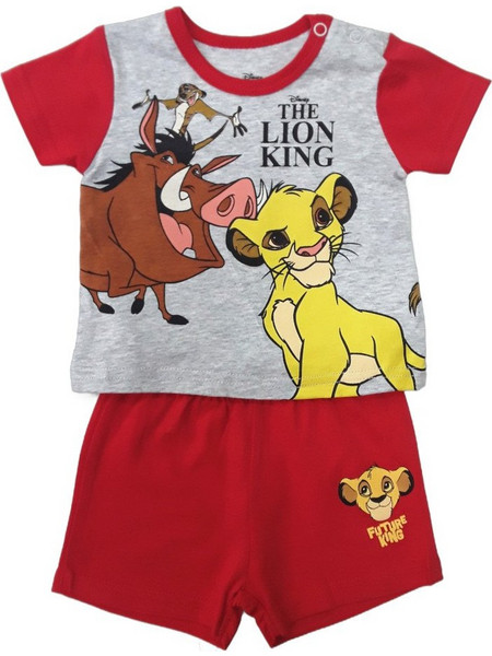 Disney The Lion King Buba Μπλουζάκι με Σορτσάκι Red 80102290003