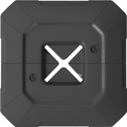 Outsunny Σετ 2 Βάσεων για Κρεμαστή Ομπρέλα από HDPE, Γεμιζόμενες έως 105 kg, 101 x 101 x 12 cm, Μαύρο 84D-439V00BK