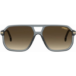 Carrera CA302/S KB7/HA Ανδρικά Γυαλιά Ηλίου Ορθογώνια Κοκάλινα Διαφανή με Καφέ Degradee Φακό