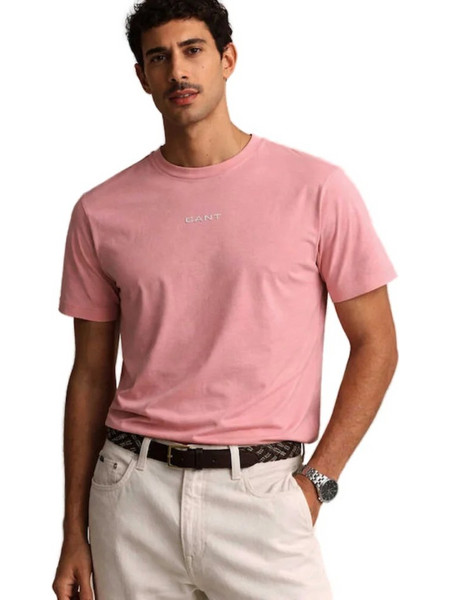 GANT T-SHIRT ΜΠΛΟΥΖΑ GRAPHIC ΚΜ 2003405-666-SOFT PINK