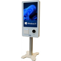 NG KIOSK 32" TOUCH 2D SCANNER ΜΕ ΒΑΣΗ NG (KIOSK-26001) CORE i5-1235G1/8GB/SSD 240GB/80mm PRINTER