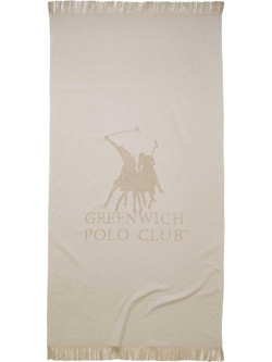 Greenwich Polo Club 3780 Πετσέτα Θαλάσσης Μπεζ 80x170cm