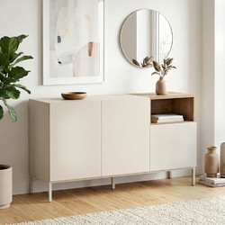 Μπουφές Cailin Megapap χρώμα sandstone - sepet oak 140x41,8x80εκ