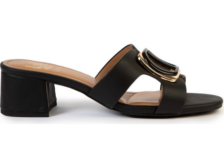 MULES ΜΕ ΜΕΣΑΙΟ ΤΑΚΟΥΝΙ LOVEBERRY BLACK