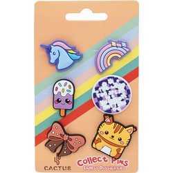 Διακοσμητικά Pins Cactus Croqpins Girl B 6τμχ CT112-04
