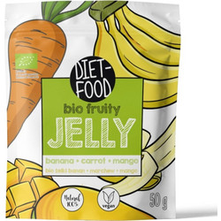 Diet Food Βιολογικά Ζελεδάκια με Mango, Μπανάνα & Καρότο Χωρίς Ζάχαρη 50g 18787