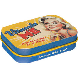Nostalgic Μεταλλικό κουτάκι με καραμέλες μέντα 15gr Vitamin Me