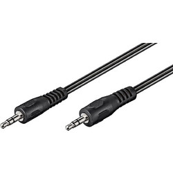 GOOBAY καλώδιο ήχου 3.5mm 50449, 3 pin stereo, 2.5m, μαύρο