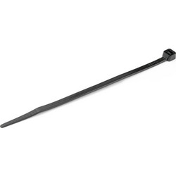 POWERTECH δεματικά καλωδίων TIES-042, 150x2.5mm, μαύρα, 100τμχ