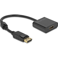 DELOCK αντάπτορας DisplayPort σε HDMI 63585, 4K/30Hz, active, μαύρος