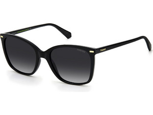 Polaroid Eyewear PLD4108/S 807/WJ Γυναικεία Γυαλιά Ηλίου Τετράγωνα Κοκάλινα Μαύρα με Μαύρο Degradee Φακό