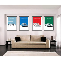 F1 MACLAREN Retro Racing Canvas Poster 30x40cm - Vintage Wall Art