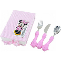 Σετ γεύματος Disney ασημένιο με την Minnie VL/D302-RA