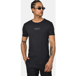 Ανδρικό T-shirt Normal Fit 100% Βαμβακερό - Minimal Berto Lucci Στάμπα - ΜΑΥΡΟ