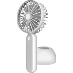 Platinet Ανεμιστηράκι Χειρός USB Επαναφορτιζόμενο 1200mAh 3W 1200mAh Γκρι